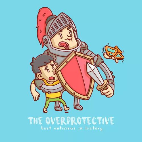 吃瓜小场景插画